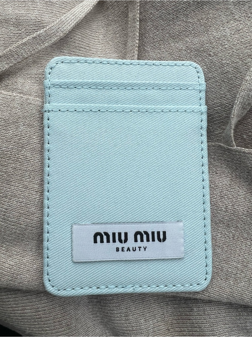 Miu Miu Beauty Light Blue Card Holder